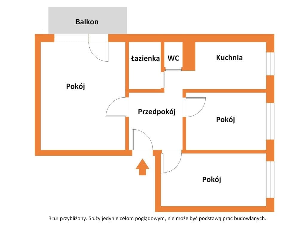 3 pokoje na Retkini (53 m²) – ul. Kusocińskiego - zdjęcie 2