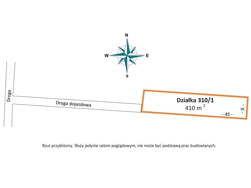 Działka budowlana, 410m2, Kalino, gm.Rzgów - zdjęcie 2
