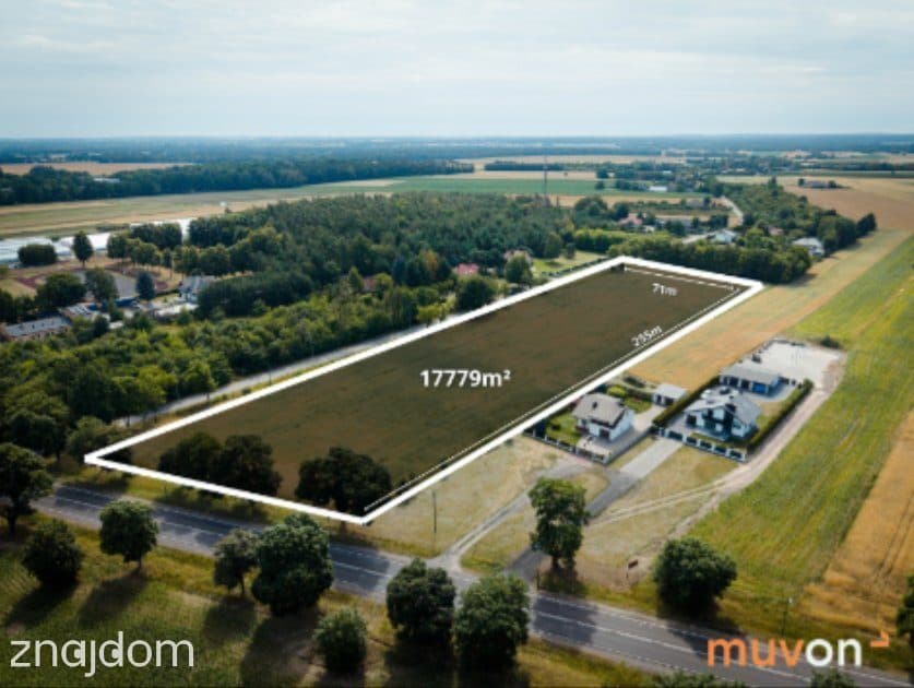 Działka inwestycyjna 1,78 ha | MPZP | 5 km od A2 - zdjęcie 2