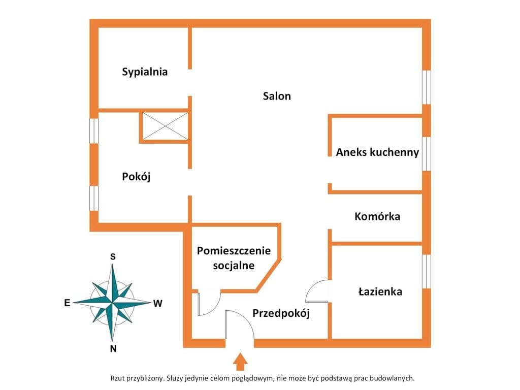 75 m² możliwości – mieszkanie w centrum Brzegu! - zdjęcie 2