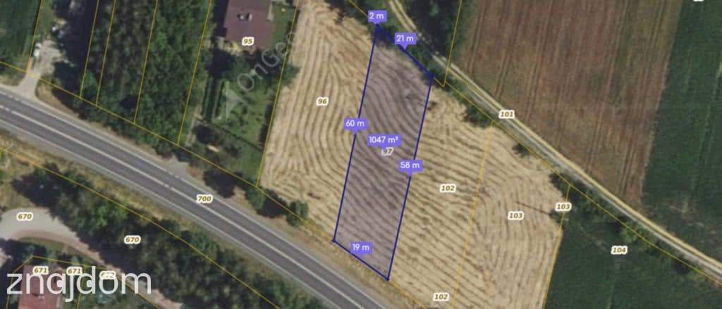 Drobin 1047 m² przy DK10 | teren mieszkaniowo-usługowy - zdjęcie 2