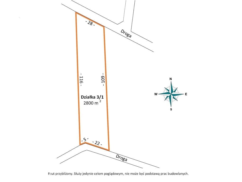 REZERWACJA Działka z WZ 2755 m2 | Topola Szlachecka - zdjęcie 6