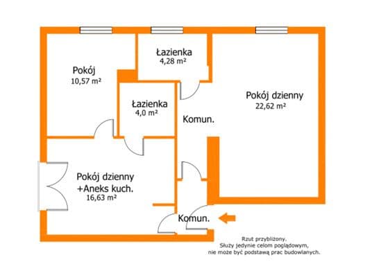 Jasny apartament 64 m3 z garażem. Do negocjacji - zdjęcie 4