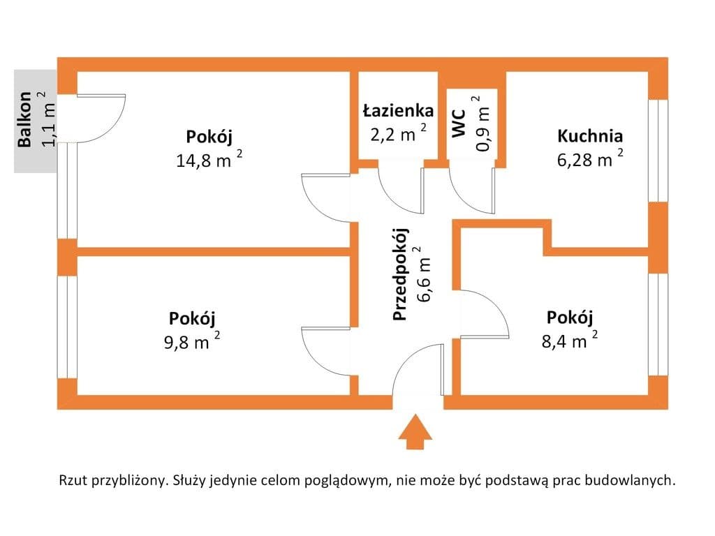 Przestronne mieszkanie z potencjałem aranżacyjnym! - zdjęcie 3