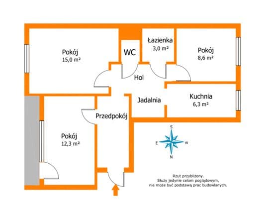 Przestronne 3-pokojowe mieszkanie z dużą loggią - zdjęcie 4