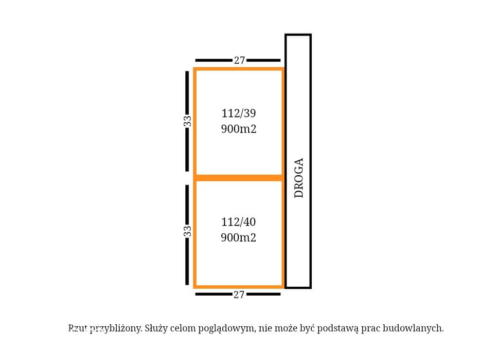 Działka budowlana 900 m², MPZP, droga utwardzona - zdjęcie 3