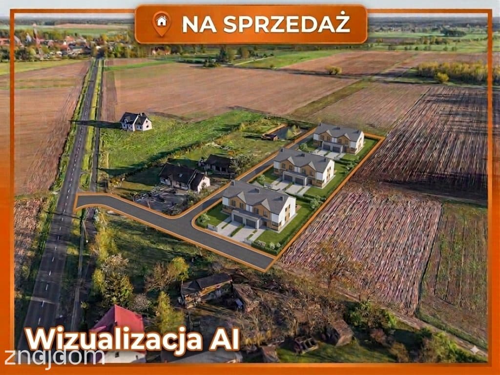 Działka z W-Z na 3 bliźniaki
