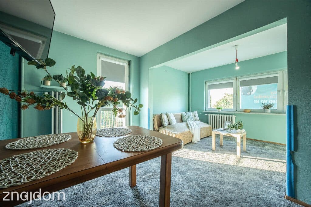 3 pokoje na 45,9 m² i okna na 3 strony świata