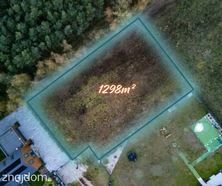 Widokowa działka 1298m² Sapowice MPZP media - zdjęcie 2