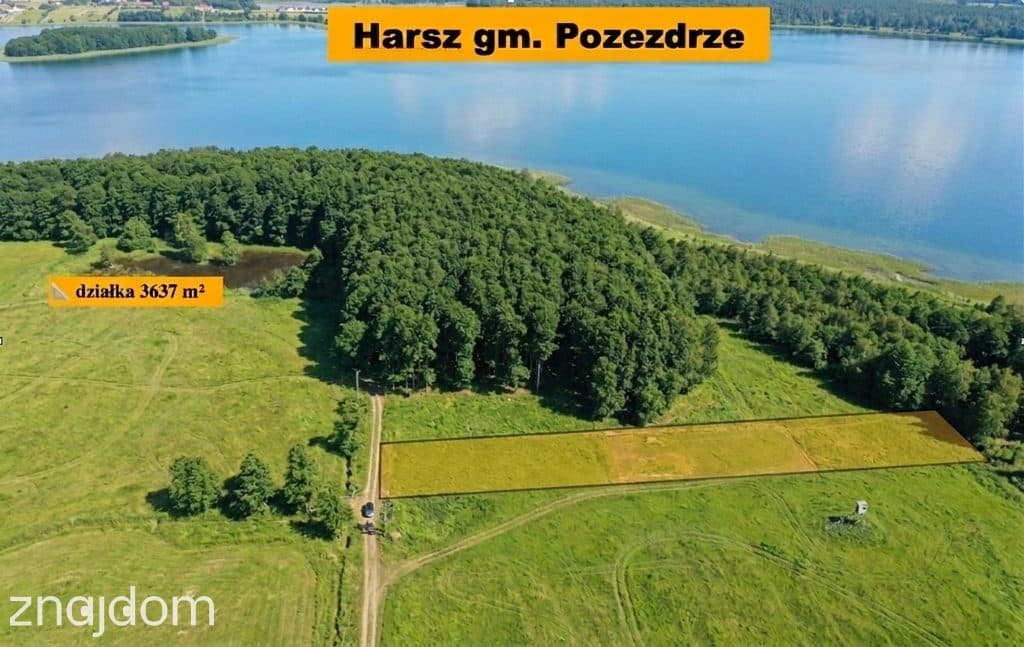 Działka budowlana nad jeziorem - Mazury.