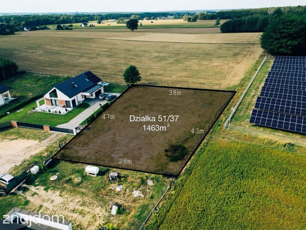 Działka z WZ, mediami i ogrodzeniem | pod Łodzią