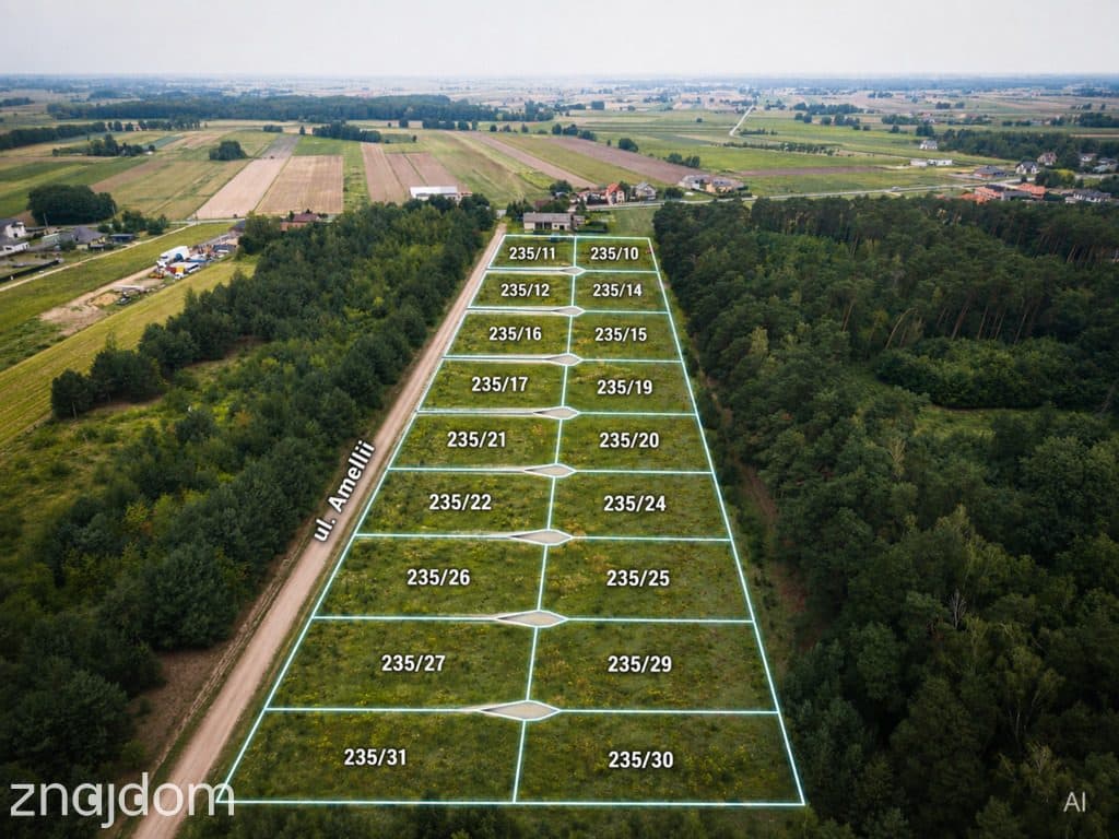 Leśna oaza 1011 m² | Sokolniki-Parcela | MPZP - zdjęcie 4