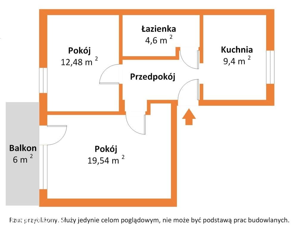 REZERWACJA 2 pokoje z dużym balkonem | Uniejów - zdjęcie 6
