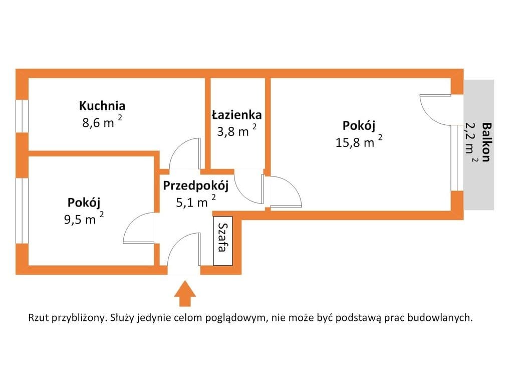 Mieszkanie 55 m², 2 pokoje, park, możliwość garażu - zdjęcie 2