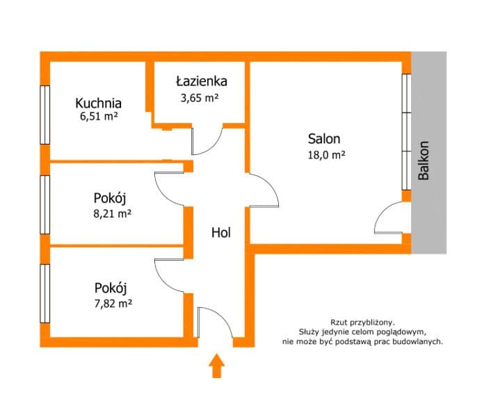 Słoneczne 3 pok. z balkonem | Podzamcze | 1 piętro - zdjęcie 7