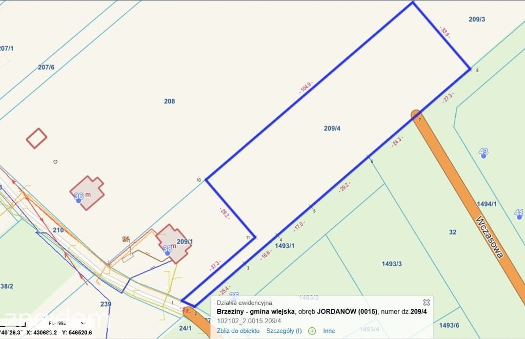 Działka 3754 m² z WZ – Ignaców, gm. Brzeziny - zdjęcie 7