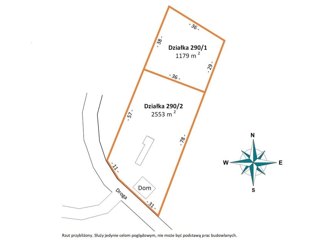 37 ARÓW DZIAŁKI I 100 M² DOMU, Młokicie, powiat namysłowski - zdjęcie 3