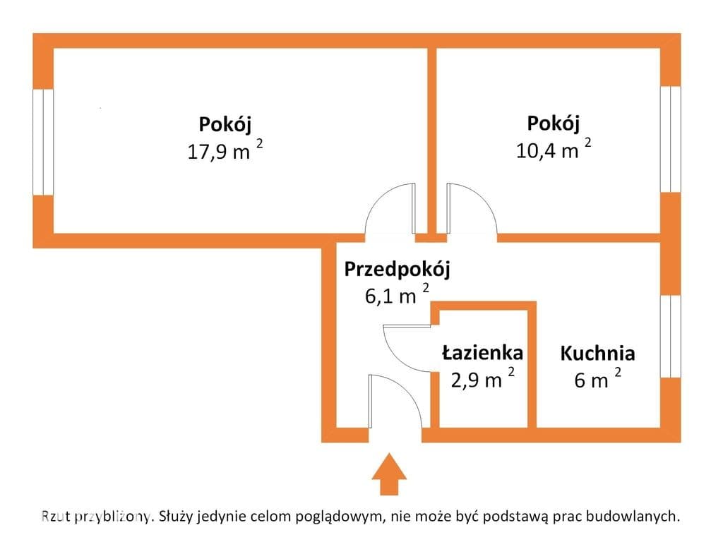 45 m², 1. piętro przy Kasprzaka – zrób po swojemu! - zdjęcie 3