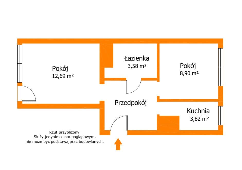 Dwupokojowe mieszkanie - Kochanowskiego - zdjęcie 12