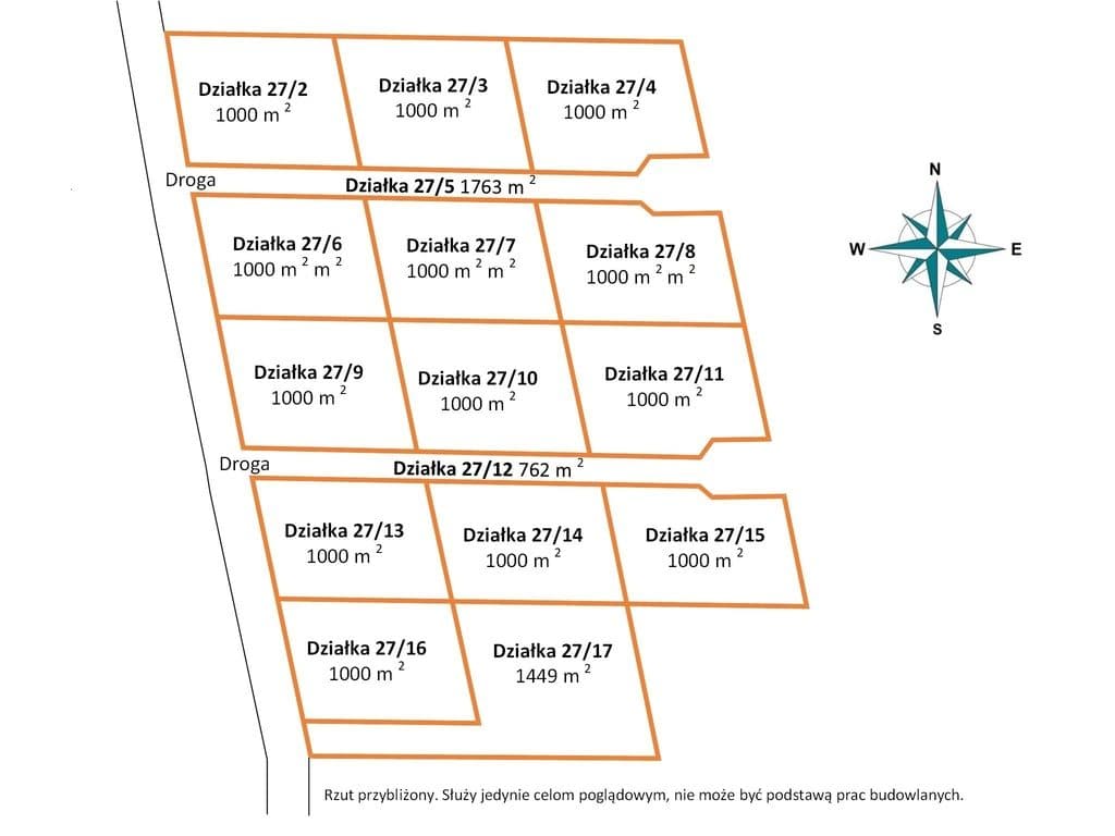 14 działek 5 minut od Jeziora Lubieńskiego | 1000-1499 m2 - zdjęcie 3