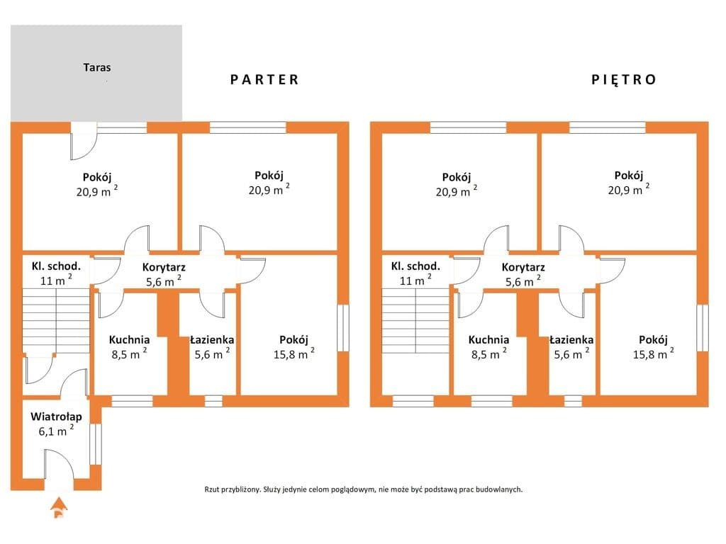 Dom szeregowy 220 m², dwa mieszkania, ogród, garaż - zdjęcie 3