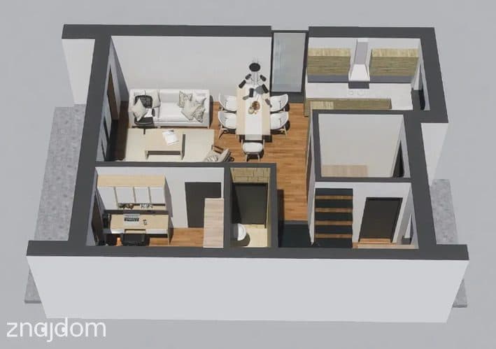 Nowoczesny dom w zabudowie bliźniaczej | 96,84 m² - zdjęcie 6