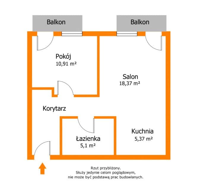 Balkon w każdym pokoju blisko Manufaktury - zdjęcie 7