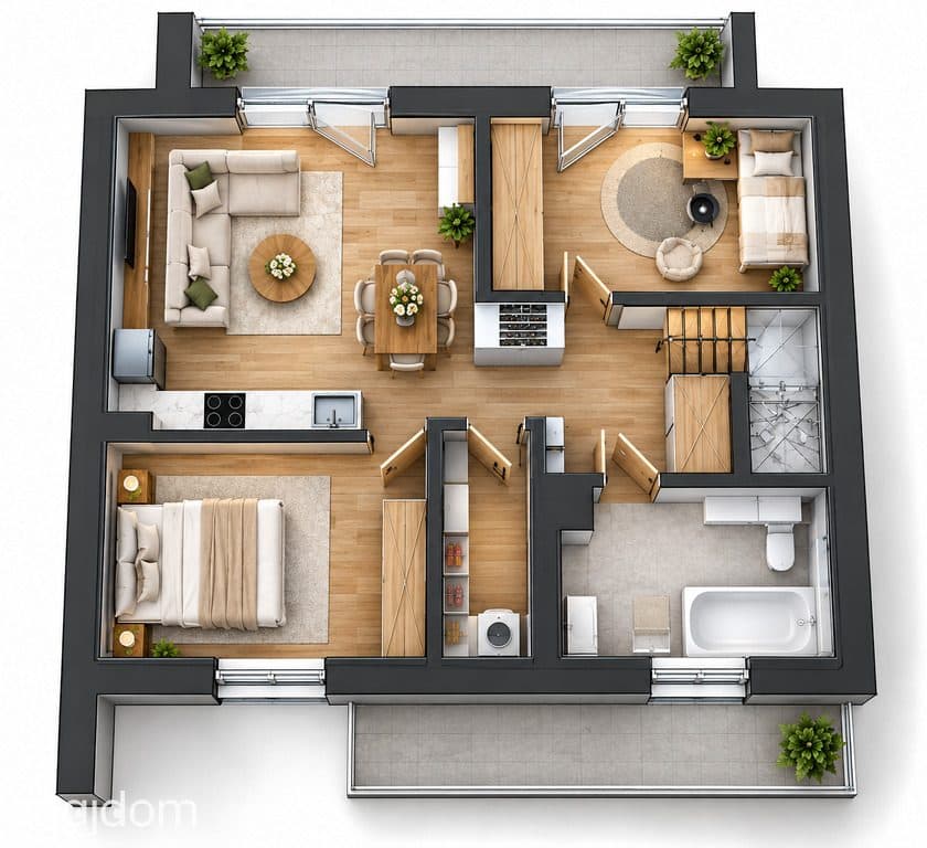 Nowoczesny apartament w zabudowie szeregowej | 86m² | Boguchwała - zdjęcie 6