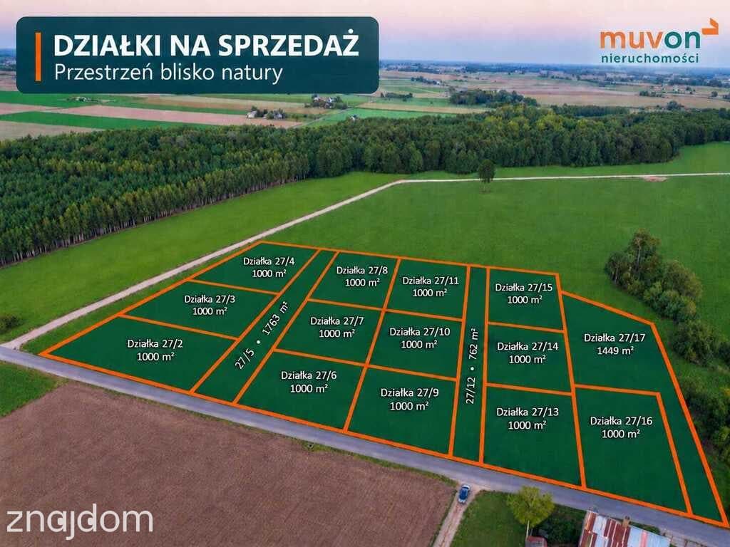 14 działek 5 minut od Jeziora Lubieńskiego | 1000-1499 m2 - zdjęcie 2