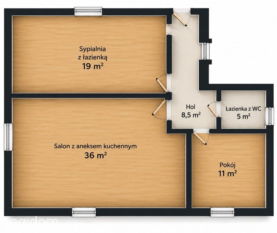 OFERTA PREMIUM | PARTER | 79,70 m² | OGRÓDEK | 2 ŁAZIENKI | NATURIA - zdjęcie 6