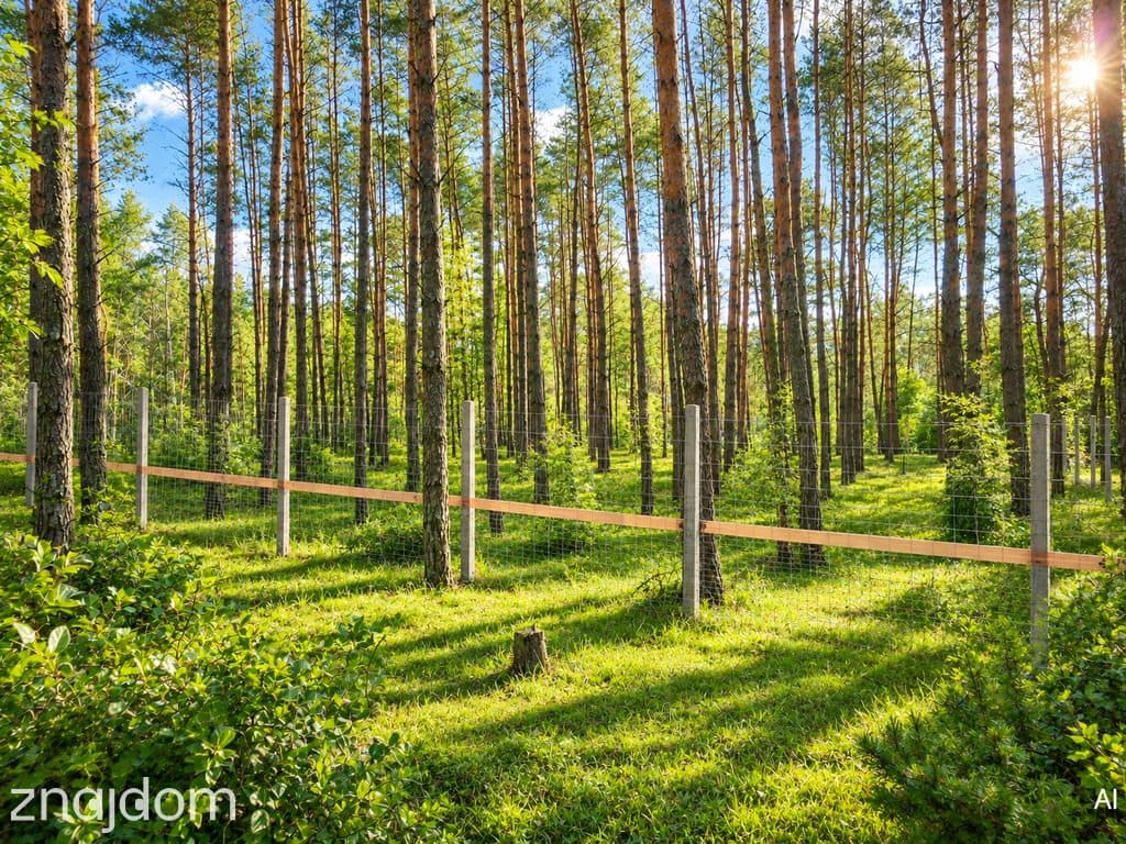Ogrodzona działka budowlana z własnym lasem, studnią i prądem - 2064m2 - zdjęcie 6