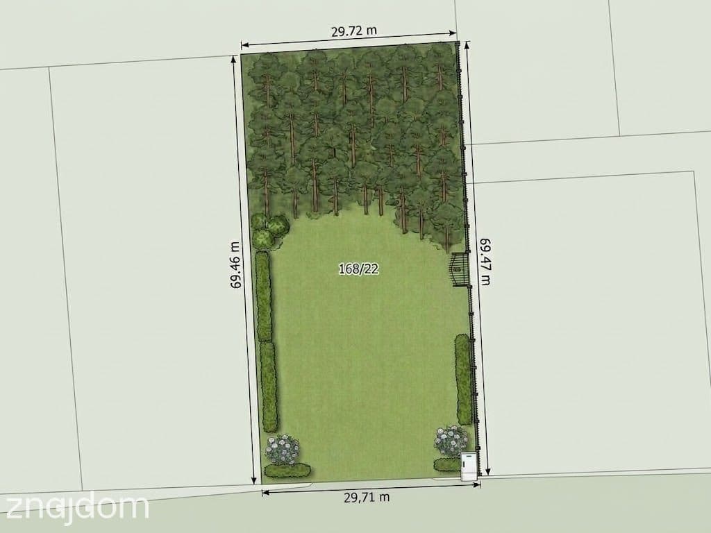 Ogrodzona działka budowlana z własnym lasem, studnią i prądem - 2064m2 - zdjęcie 4