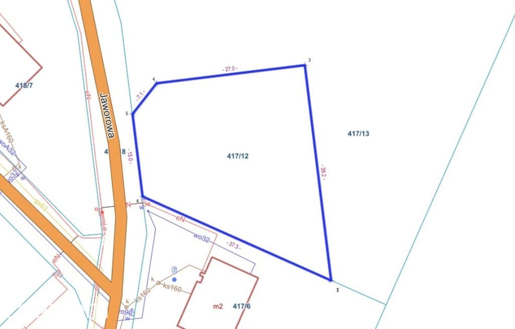 Działka budowlana 935 m² z WZ, Grzebienisko - gaz i kanalizacja - zdjęcie 4