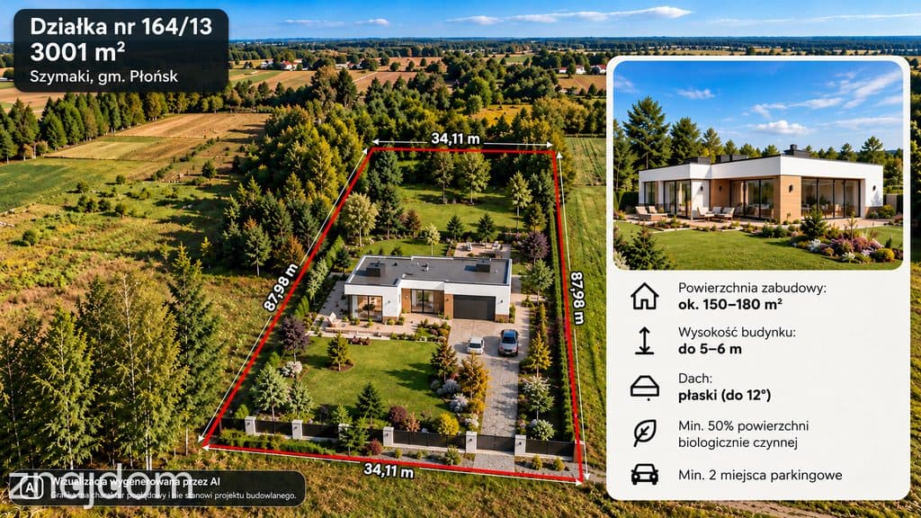 Szymaki | 3001 m² | Pod dom jednorodzinny - zdjęcie 7