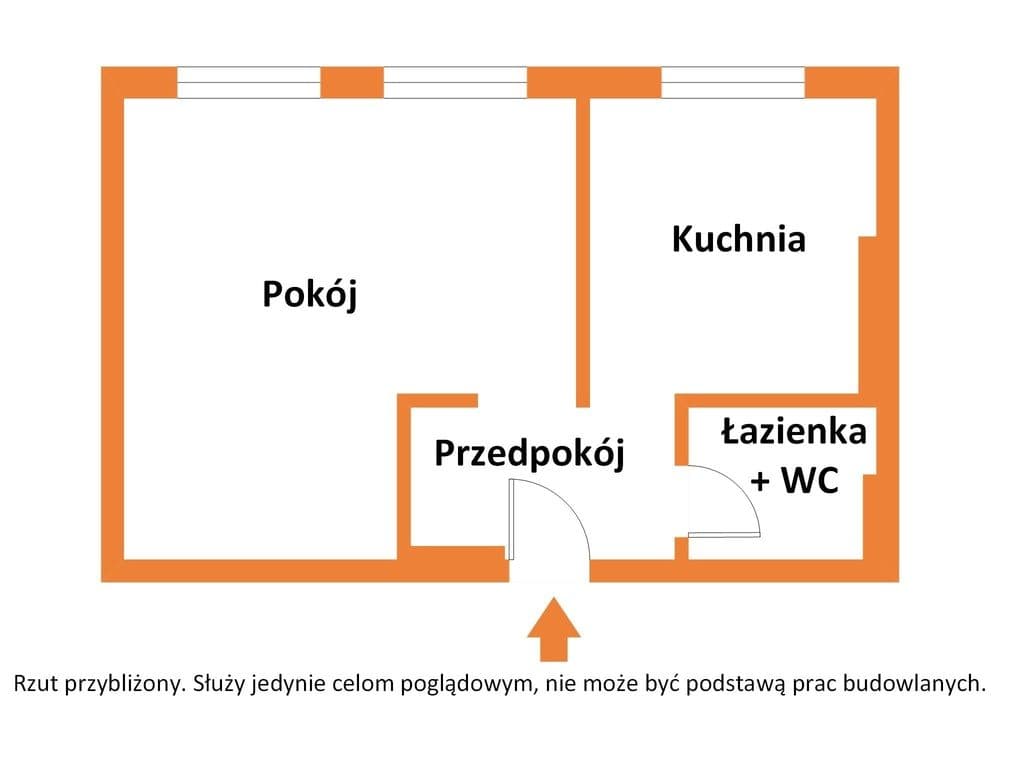 Przestronna kawalerka z potencjałem ul. Obywatelska (38,45m2) - zdjęcie 3
