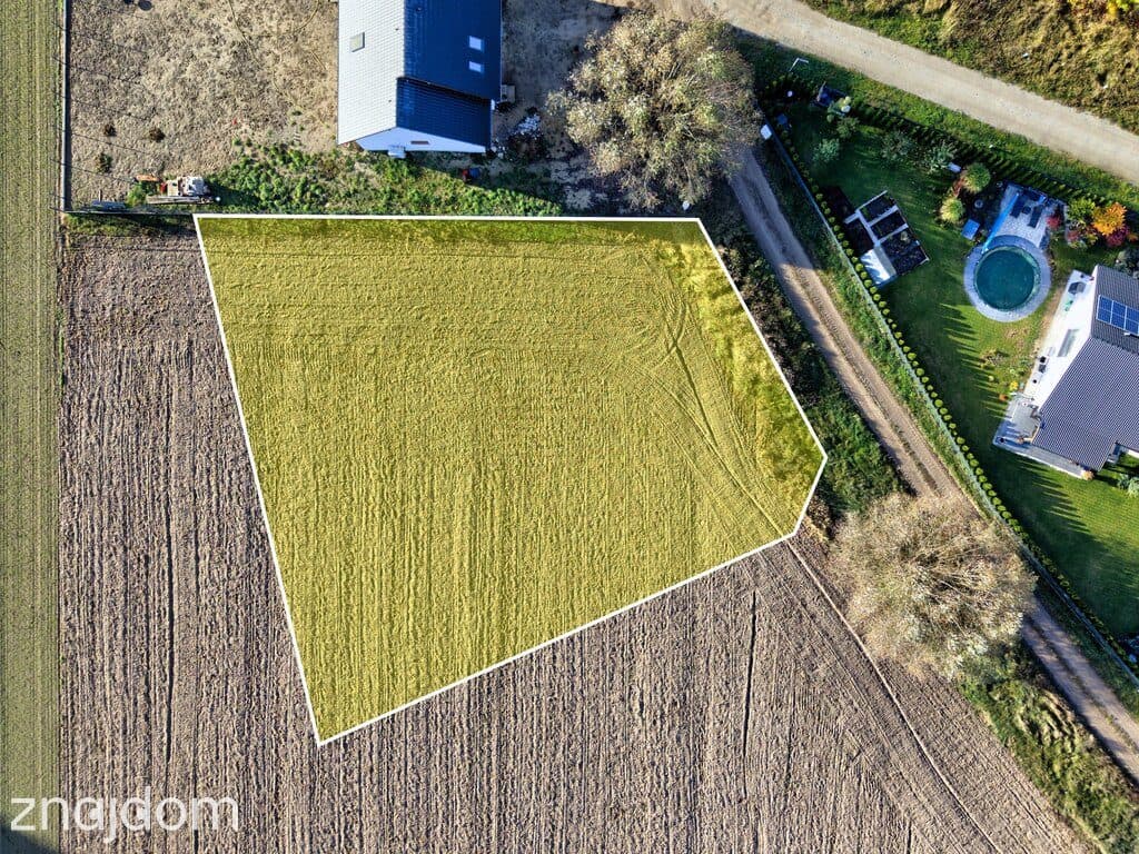 Działka budowlana 935 m² z WZ, Grzebienisko - gaz i kanalizacja - zdjęcie 6