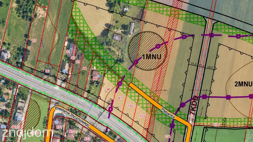 Drobin 1047 m² przy DK10 | teren mieszkaniowo-usługowy