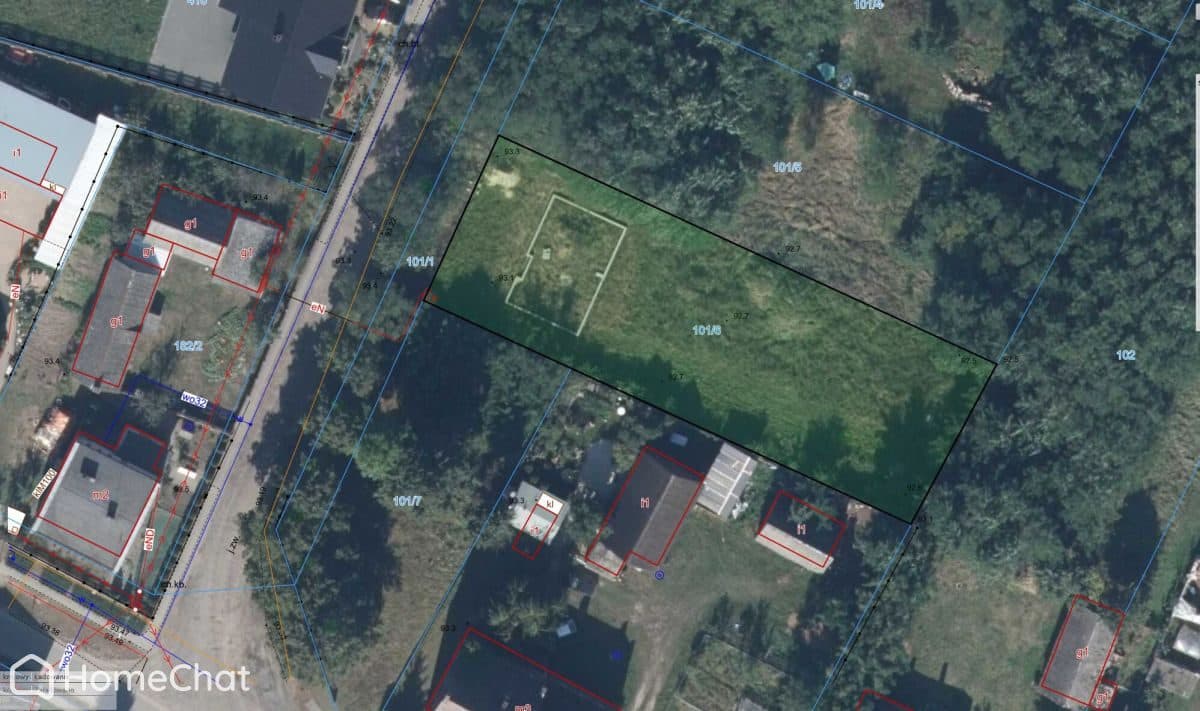 Działak Budowlana, Rekreacyjna, Linie 1198m2 WZ