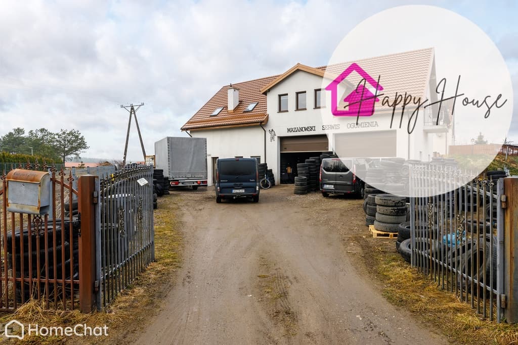Dom z halą 254m2, działka 1042, Stawiguda, biznes