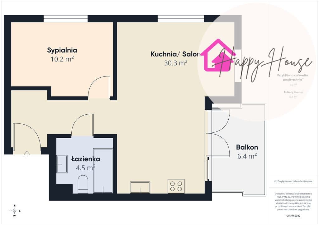 44 m² z dużym balkonem, Bilitewskiego - zdjęcie 14