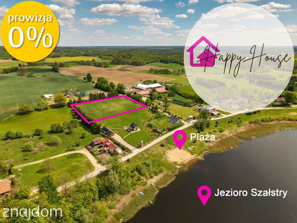 Działka 4800 m2 nad jeziorem Szałstry, WZ