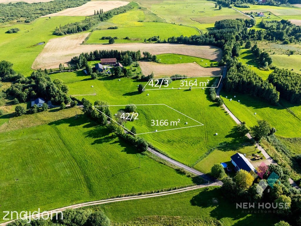 Działki budowlane Derc, media, sielski klimat