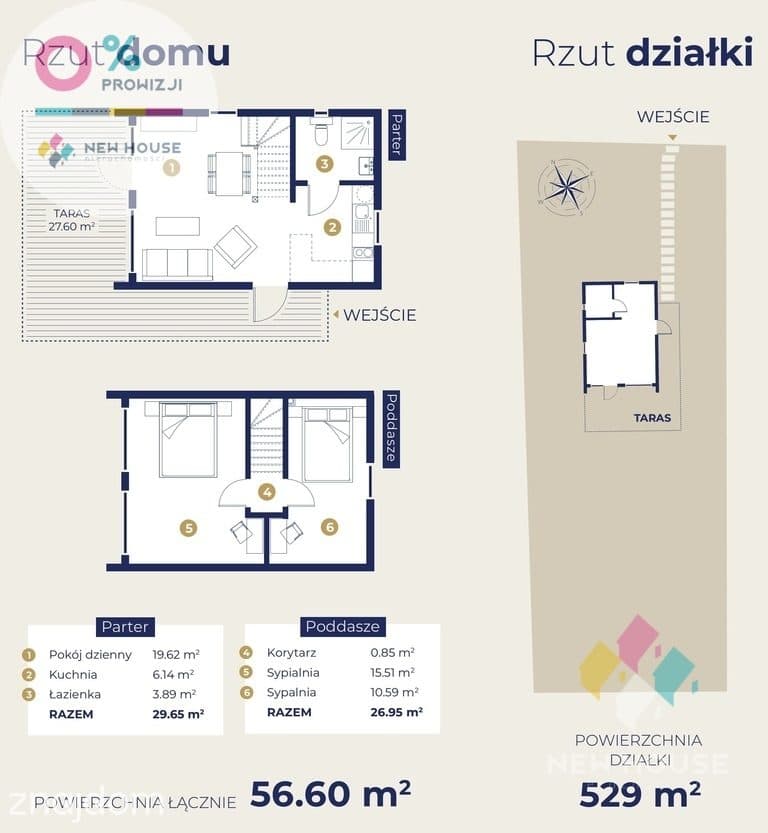 Woryty, Jezioro, dom pod klucz, 56 m2, duży taras, - zdjęcie 4
