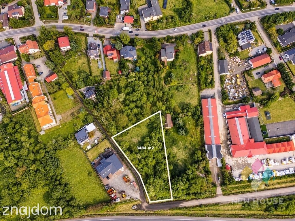 Działka inwestycyjna, S7, MPZP, media 3484 m2 - zdjęcie 8