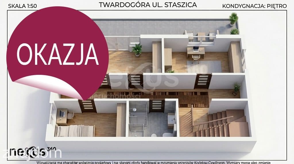 Dom 6 pokoi z garażem, centrum Twardogóry, gotowy - zdjęcie 2