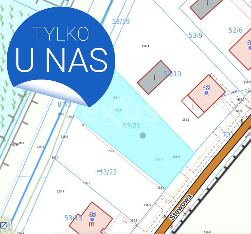 Działka budowlana 1004 m² przy stawach, Dobroszyce, pełne media! - zdjęcie 2
