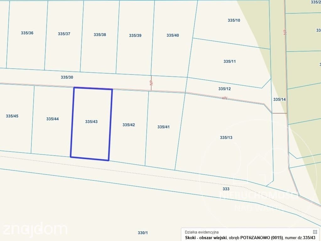 Potrzanowo | 1062 m² | MPZP | prąd przy działce | - zdjęcie 3