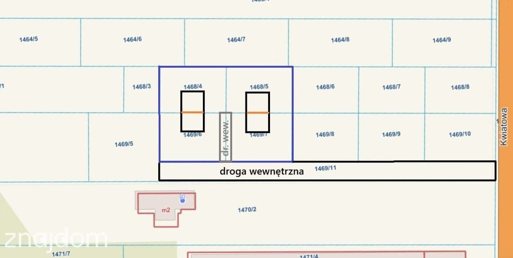 Działka z WZ pod dom, bliźniak lub 2 domy - zdjęcie 3