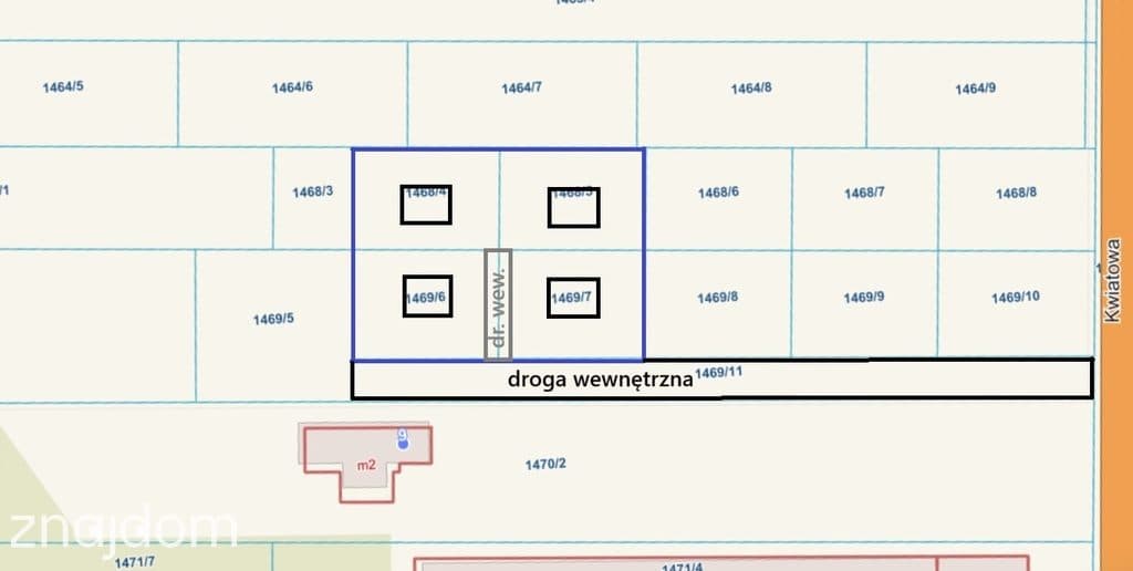 Działka z WZ pod dom, bliźniak lub 2 domy - zdjęcie 4