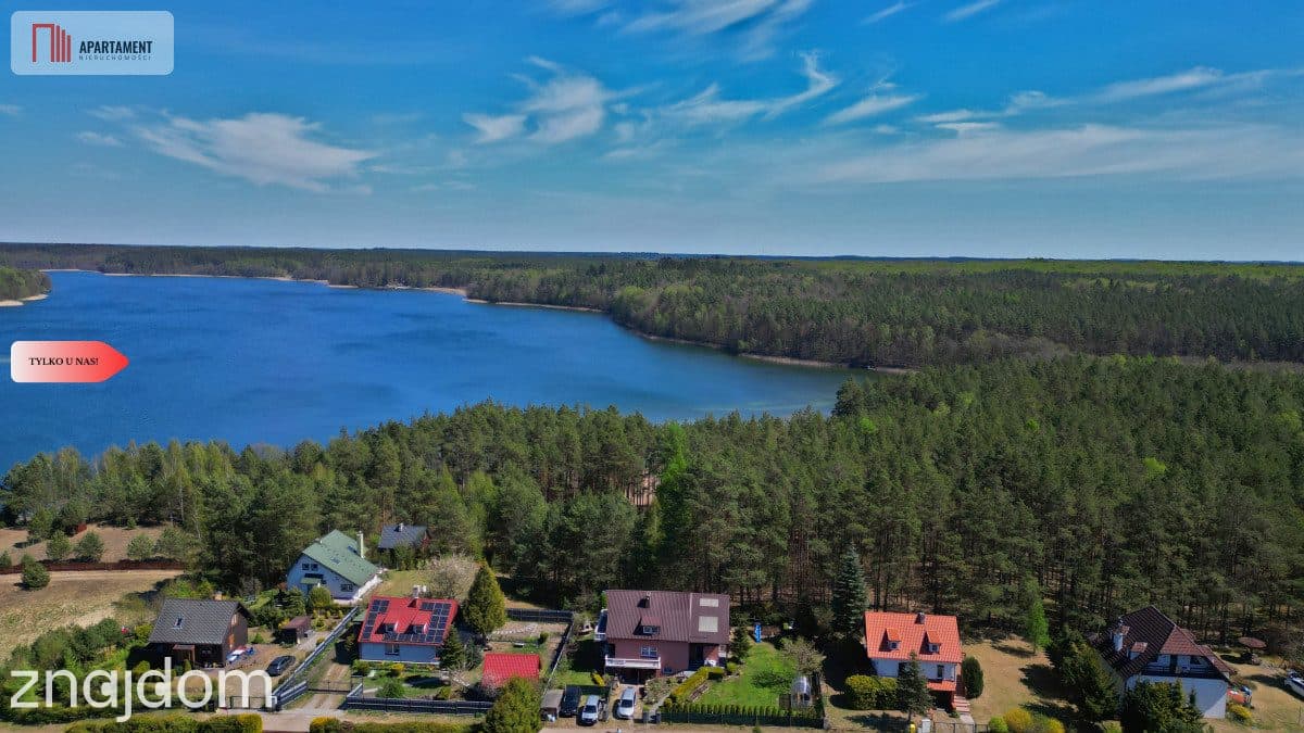Dom nad jeziorem | 200m plaża | Bory Tucholskie